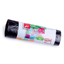 Мешки для мусора 30 л, черные, в рулоне 20 шт., ПНД, 6 мкм, 600х500 мм, Концепция Быта ЭкоДом, 601348 в Шахты