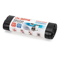 Мешки для мусора 60 л, черные, в рулоне 20 шт., ПНД, 10 мкм, 700х600 мм, LAIMA, 601381 в Шахты Мешки для мусора 60 л, черные, в рулоне 20 шт., ПНД, 10 мкм, 700х600 мм, LAIMA, 601381 в Шахты