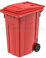 Мусорный контейнер 360 л красный 360 красный в Шахты