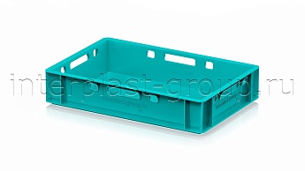 Ящик для мяса и колбасных изделий Е-1 бирюзовый в Шахты Ящик для мяса и колбасных изделий Е-1 бирюзовый в Шахты