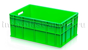 Ящик для молока, мяса, овощей и фруктов сплошной светло-зеленый в Шахты