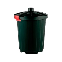 Мусорный бак с крышкой 105 л темно-зеленый 105 темно-зеленый в Шахты
