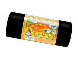 Мешки для мусора 300 л, черные, в рулоне 10 шт., ПВД 70 мкм, 1400х1000 мм, PREMIUM+, 30010160 в Шахты Мешки для мусора 300 л, черные, в рулоне 10 шт., ПВД 70 мкм, 1400х1000 мм, PREMIUM+, 30010160 в Шахты