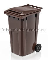 Контейнер для мусора 240 л коричневый облегченный 240 зеленый в Шахты