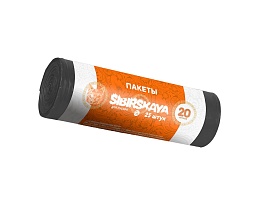 Мешки для мусора 20 л, черные, в рулоне 25 шт., ПНД, 6 мкм, 420х450 мм, SIBIRSKAYA, 101-001 S в Шахты