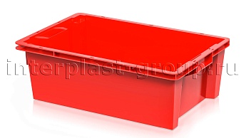 Ящик универсальный для овощей, фруктов и хлеба сплошной красный в Шахты Ящик универсальный для овощей, фруктов и хлеба сплошной красный в Шахты