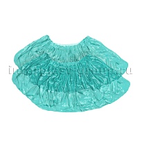 Бахилы бирюзовые 2000 шт (1000 пар), 16 мкм, однослойные, с одной резинкой, Эконом в Шахты