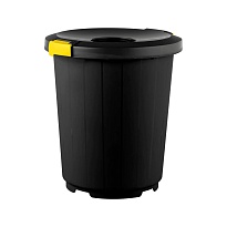 Мусорный бак с крышкой - воронкой 105 л темно-серый 105 темно-серый в Шахты