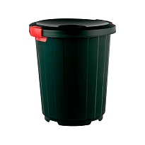 Мусорный бак с крышкой - воронкой на колесах 105 л темно-зеленый 105 темно-зеленый в Шахты Мусорный бак с крышкой - воронкой на колесах 105 л темно-зеленый 105 темно-зеленый в Шахты