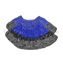 Бахилы сине-черные 1000 шт (500 пар), 54 мкм, двойная подошва, с одной резинкой, Прочные+ в Шахты Бахилы сине-черные 1000 шт (500 пар), 54 мкм, двойная подошва, с одной резинкой, Прочные+ в Шахты