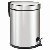 Ведро-контейнер для мусора урна с педалью LAIMA Classic Plus, 12 л, зеркальное в Шахты
