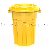 Мусорный бак универсальный  80 л желтый 80 желтый в Шахты