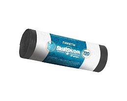 Мешки для мусора 120 л, черные, в рулоне 10 шт., ПНД, 14 мкм, 1100х700 мм, SIBIRSKAYA, 101-008 S в Шахты Мешки для мусора 120 л, черные, в рулоне 10 шт., ПНД, 14 мкм, 1100х700 мм, SIBIRSKAYA, 101-008 S в Шахты