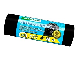 Мешки для мусора 60 л, ароматизированные, черные, в рулоне 20 шт., ПНД, 8 мкм, 800х600 мм, ХИТ, 6020867 в Шахты Мешки для мусора 60 л, ароматизированные, черные, в рулоне 20 шт., ПНД, 8 мкм, 800х600 мм, ХИТ, 6020867 в Шахты